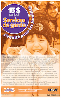 Featured image for Les services de garde pour 15 $ par jour : l’équité pour les familles.