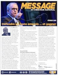 Featured image for Message du directeur national – février 2020