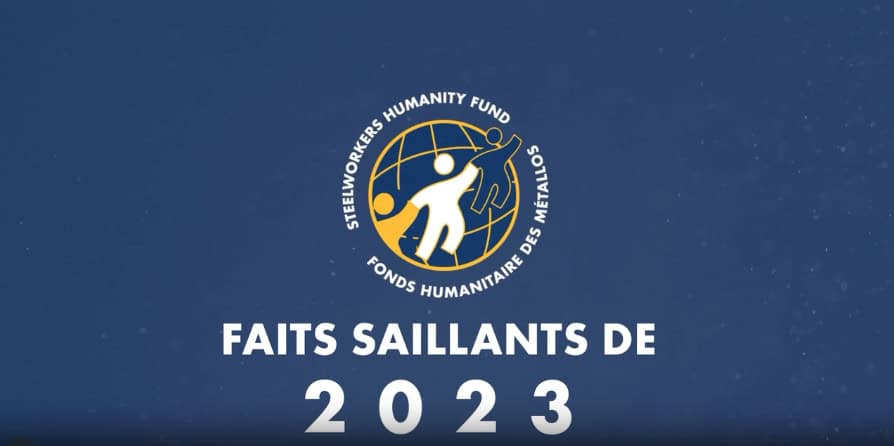 Un graphique avec le logo SHF au centre et un texte en dessous indiquant les faits saillants de 2023